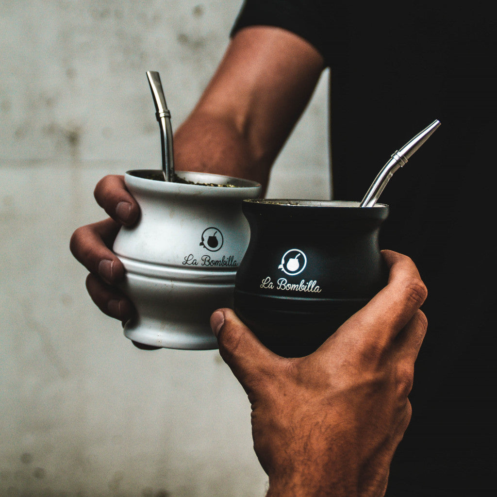 Calebasse Maté Inox Noire Face